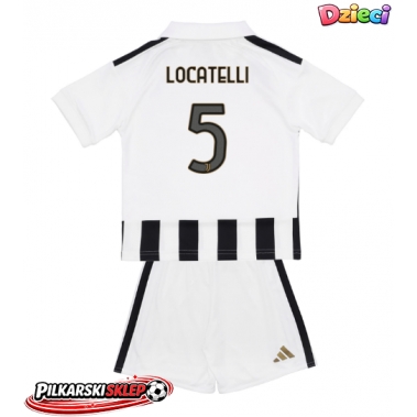 Juventus Manuel Locatelli #5 Koszulka Podstawowa dzieci 2026-27 Krótki Rękaw (+ krótkie spodenki)