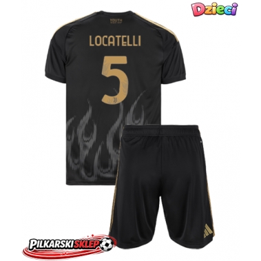 Juventus Manuel Locatelli #5 Koszulka Trzecia dzieci 2026-27 Krótki Rękaw (+ krótkie spodenki)