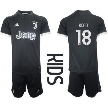 Juventus Moise Kean #18 Koszulka Trzecia dzieci 2023-24 Krótki Rękaw (+ krótkie spodenki)