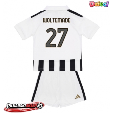 Juventus Nick Woltemade #27 Koszulka Podstawowa dzieci 2026-27 Krótki Rękaw (+ krótkie spodenki)