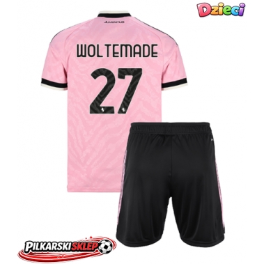 Juventus Nick Woltemade #27 Koszulka Wyjazdowa dzieci 2026-27 Krótki Rękaw (+ krótkie spodenki)
