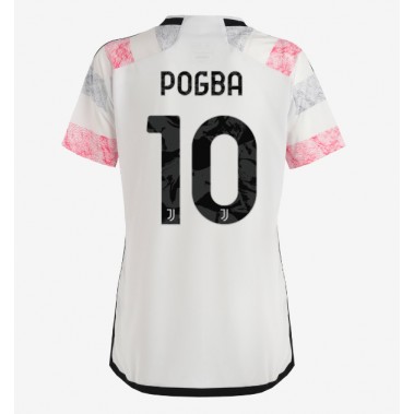 Juventus Paul Pogba #10 Koszulka Wyjazdowa damskie 2023-24 Krótki Rękaw