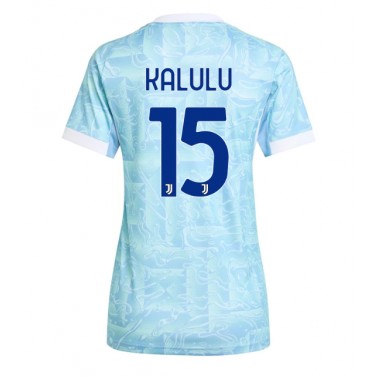 Juventus Pierre Kalulu #15 Koszulka Wyjazdowa damskie 2025-26 Krótki Rękaw Juventus Pierre Kalulu #15 Koszulka Wyjazdowa damskie 2025-26 Krótki Rękaw