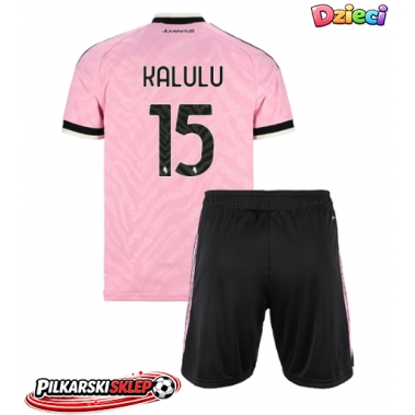Juventus Pierre Kalulu #15 Koszulka Wyjazdowa dzieci 2026-27 Krótki Rękaw (+ krótkie spodenki)