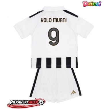 Juventus Randal Kolo Muani #9 Koszulka Podstawowa dzieci 2026-27 Krótki Rękaw (+ krótkie spodenki)