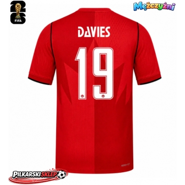 Kanada Alphonso Davies #19 Koszulka Podstawowa MŚ 2026 Krótki Rękaw