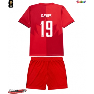 Kanada Alphonso Davies #19 Koszulka Podstawowa dzieci MŚ 2026 Krótki Rękaw (+ krótkie spodenki)