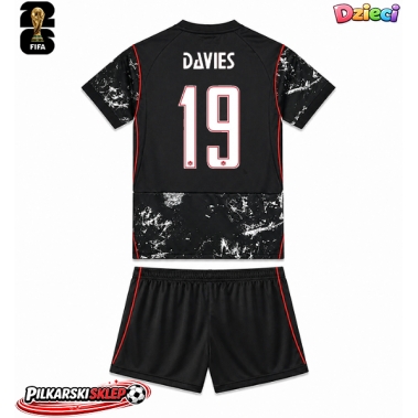 Kanada Alphonso Davies #19 Koszulka Wyjazdowa dzieci MŚ 2026 Krótki Rękaw (+ krótkie spodenki)