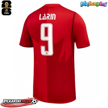 Kanada Cyle Larin #9 Koszulka Podstawowa MŚ 2026 Krótki Rękaw