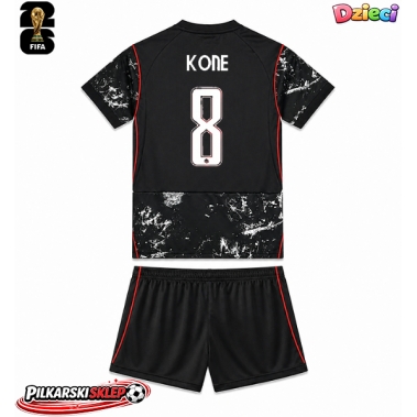 Kanada Ismael Kone #8 Koszulka Wyjazdowa dzieci MŚ 2026 Krótki Rękaw (+ krótkie spodenki)