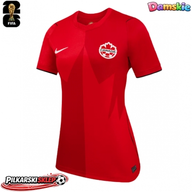 Kanada Koszulka Podstawowa damskie MŚ 2026 Krótki Rękaw