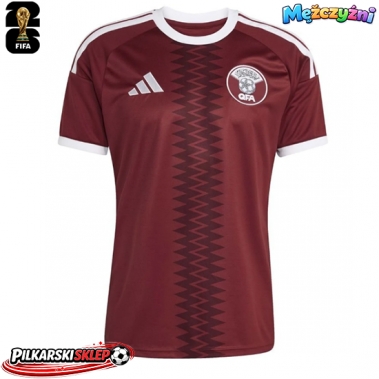 Katar Koszulka Podstawowa MŚ 2026 Krótki Rękaw