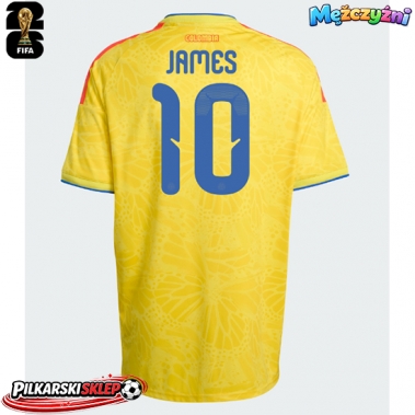Kolumbia James Rodriguez #10 Koszulka Podstawowa MŚ 2026 Krótki Rękaw