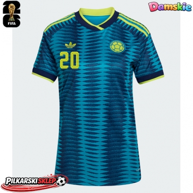 Kolumbia Juan Fernando Quintero #20 Koszulka Wyjazdowa damskie MŚ 2026 Krótki Rękaw