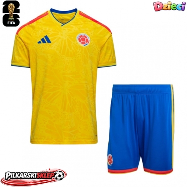 Kolumbia Koszulka Podstawowa dzieci MŚ 2026 Krótki Rękaw (+ krótkie spodenki)