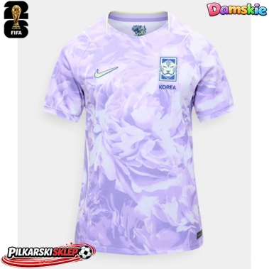 Korea Republika Koszulka Wyjazdowa damskie MŚ 2026 Krótki Rękaw
