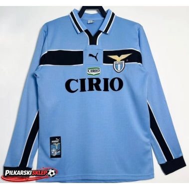 Lazio 1998-1999 Koszulka Retro Podstawowa Długi Rękaw