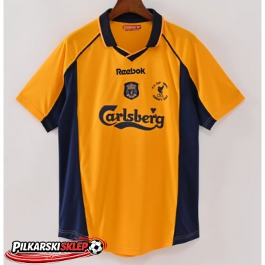 Liverpool 2000-2001 Koszulka Retro Wyjazdowa Krótki Rękaw