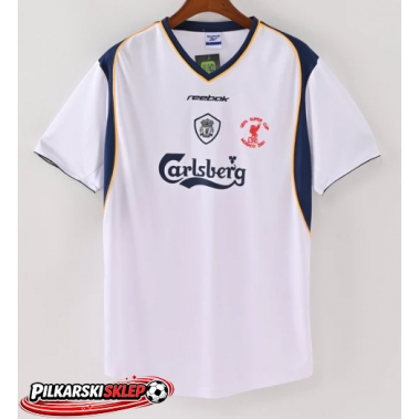 Liverpool 2001-2002 Koszulka Retro Wyjazdowa Krótki Rękaw