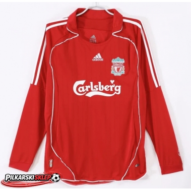 Liverpool 2006-2007 Koszulka Retro Podstawowa Długi Rękaw