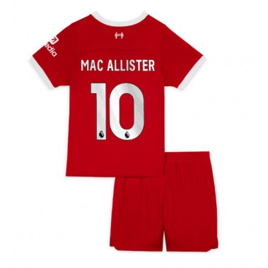 Liverpool Alexis Mac Allister #10 Koszulka Podstawowa dzieci 2023-24 Krótki Rękaw (+ krótkie spodenki)