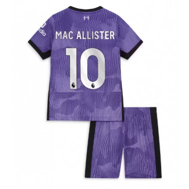 Liverpool Alexis Mac Allister #10 Koszulka Trzecia dzieci 2023-24 Krótki Rękaw (+ krótkie spodenki)
