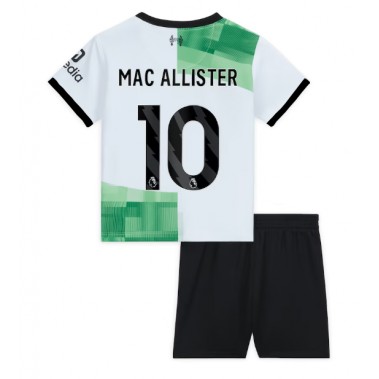 Liverpool Alexis Mac Allister #10 Koszulka Wyjazdowa dzieci 2023-24 Krótki Rękaw (+ krótkie spodenki)