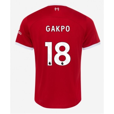 Liverpool Cody Gakpo #18 Koszulka Podstawowa 2023-24 Krótki Rękaw
