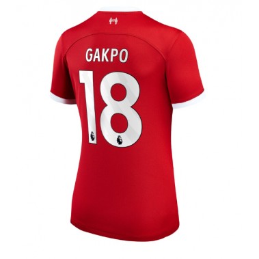 Liverpool Cody Gakpo #18 Koszulka Podstawowa damskie 2023-24 Krótki Rękaw