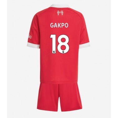 Liverpool Cody Gakpo #18 Koszulka Podstawowa dzieci 2025-26 Krótki Rękaw (+ krótkie spodenki) Liverpool Cody Gakpo #18 Koszulka Podstawowa dzieci 2025-26 Krótki Rękaw (+ krótkie spodenki)