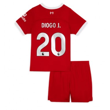 Liverpool Diogo Jota #20 Koszulka Podstawowa dzieci 2023-24 Krótki Rękaw (+ krótkie spodenki)