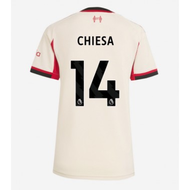 Liverpool Federico Chiesa #14 Koszulka Wyjazdowa damskie 2025-26 Krótki Rękaw Liverpool Federico Chiesa #14 Koszulka Wyjazdowa damskie 2025-26 Krótki Rękaw