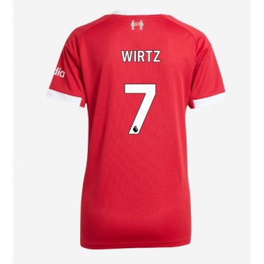 Liverpool Florian Wirtz #7 Koszulka Podstawowa damskie 2025-26 Krótki Rękaw Liverpool Florian Wirtz #7 Koszulka Podstawowa damskie 2025-26 Krótki Rękaw