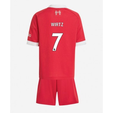 Liverpool Florian Wirtz #7 Koszulka Podstawowa dzieci 2025-26 Krótki Rękaw (+ krótkie spodenki) Liverpool Florian Wirtz #7 Koszulka Podstawowa dzieci 2025-26 Krótki Rękaw (+ krótkie spodenki)