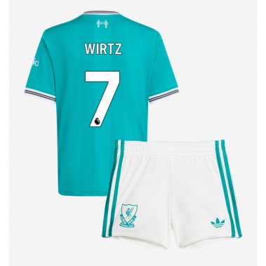 Liverpool Florian Wirtz #7 Koszulka Trzecia dzieci 2025-26 Krótki Rękaw (+ krótkie spodenki) Liverpool Florian Wirtz #7 Koszulka Trzecia dzieci 2025-26 Krótki Rękaw (+ krótkie spodenki)