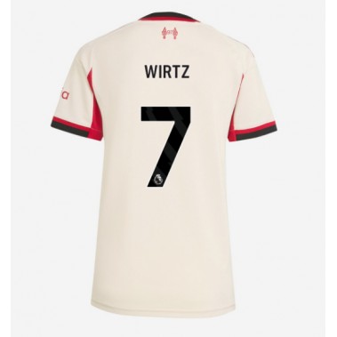Liverpool Florian Wirtz #7 Koszulka Wyjazdowa damskie 2025-26 Krótki Rękaw Liverpool Florian Wirtz #7 Koszulka Wyjazdowa damskie 2025-26 Krótki Rękaw