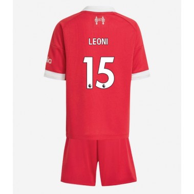 Liverpool Giovanni Leoni #15 Koszulka Podstawowa dzieci 2025-26 Krótki Rękaw (+ krótkie spodenki) Liverpool Giovanni Leoni #15 Koszulka Podstawowa dzieci 2025-26 Krótki Rękaw (+ krótkie spodenki)