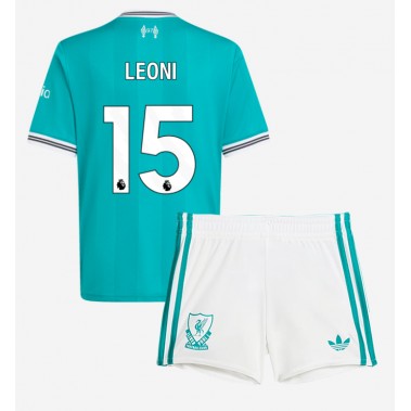 Liverpool Giovanni Leoni #15 Koszulka Trzecia dzieci 2025-26 Krótki Rękaw (+ krótkie spodenki) Liverpool Giovanni Leoni #15 Koszulka Trzecia dzieci 2025-26 Krótki Rękaw (+ krótkie spodenki)