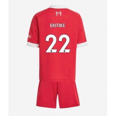 Liverpool Hugo Ekitike #22 Koszulka Podstawowa dzieci 2025-26 Krótki Rękaw (+ krótkie spodenki) Liverpool Hugo Ekitike #22 Koszulka Podstawowa dzieci 2025-26 Krótki Rękaw (+ krótkie spodenki)