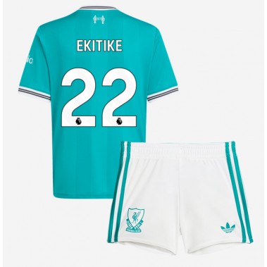 Liverpool Hugo Ekitike #22 Koszulka Trzecia dzieci 2025-26 Krótki Rękaw (+ krótkie spodenki) Liverpool Hugo Ekitike #22 Koszulka Trzecia dzieci 2025-26 Krótki Rękaw (+ krótkie spodenki)