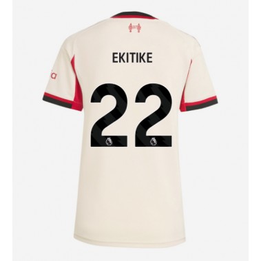 Liverpool Hugo Ekitike #22 Koszulka Wyjazdowa damskie 2025-26 Krótki Rękaw Liverpool Hugo Ekitike #22 Koszulka Wyjazdowa damskie 2025-26 Krótki Rękaw