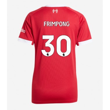 Liverpool Jeremie Frimpong #30 Koszulka Podstawowa damskie 2025-26 Krótki Rękaw Liverpool Jeremie Frimpong #30 Koszulka Podstawowa damskie 2025-26 Krótki Rękaw