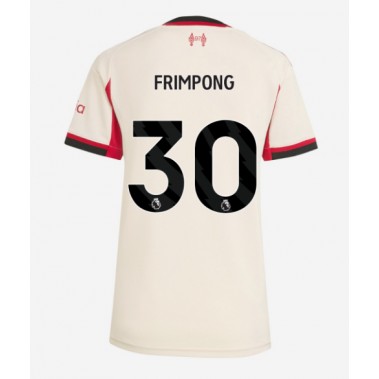 Liverpool Jeremie Frimpong #30 Koszulka Wyjazdowa damskie 2025-26 Krótki Rękaw Liverpool Jeremie Frimpong #30 Koszulka Wyjazdowa damskie 2025-26 Krótki Rękaw