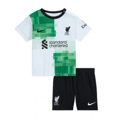 Liverpool Koszulka Wyjazdowa dzieci 2023-24 Krótki Rękaw (+ krótkie spodenki)