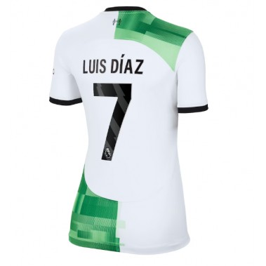 Liverpool Luis Diaz #7 Koszulka Wyjazdowa damskie 2023-24 Krótki Rękaw