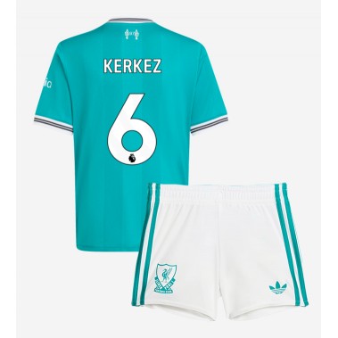 Liverpool Milos Kerkez #6 Koszulka Trzecia dzieci 2025-26 Krótki Rękaw (+ krótkie spodenki) Liverpool Milos Kerkez #6 Koszulka Trzecia dzieci 2025-26 Krótki Rękaw (+ krótkie spodenki)