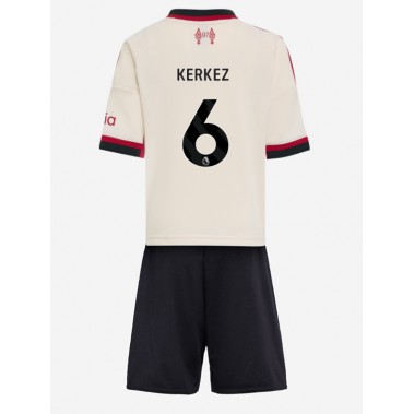 Liverpool Milos Kerkez #6 Koszulka Wyjazdowa dzieci 2025-26 Krótki Rękaw (+ krótkie spodenki) Liverpool Milos Kerkez #6 Koszulka Wyjazdowa dzieci 2025-26 Krótki Rękaw (+ krótkie spodenki)