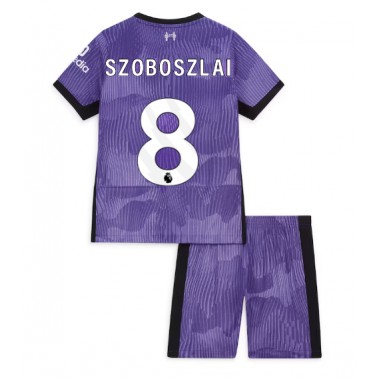 Liverpool Szoboszlai Dominik #8 Koszulka Trzecia dzieci 2023-24 Krótki Rękaw (+ krótkie spodenki)