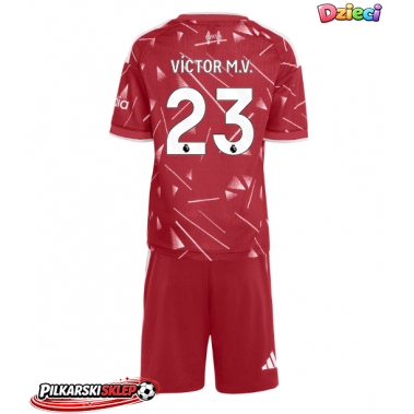Liverpool Victor Munoz #23 Koszulka Podstawowa dzieci 2026-27 Krótki Rękaw (+ krótkie spodenki)