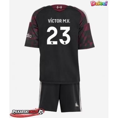 Liverpool Victor Munoz #23 Koszulka Trzecia dzieci 2026-27 Krótki Rękaw (+ krótkie spodenki)
